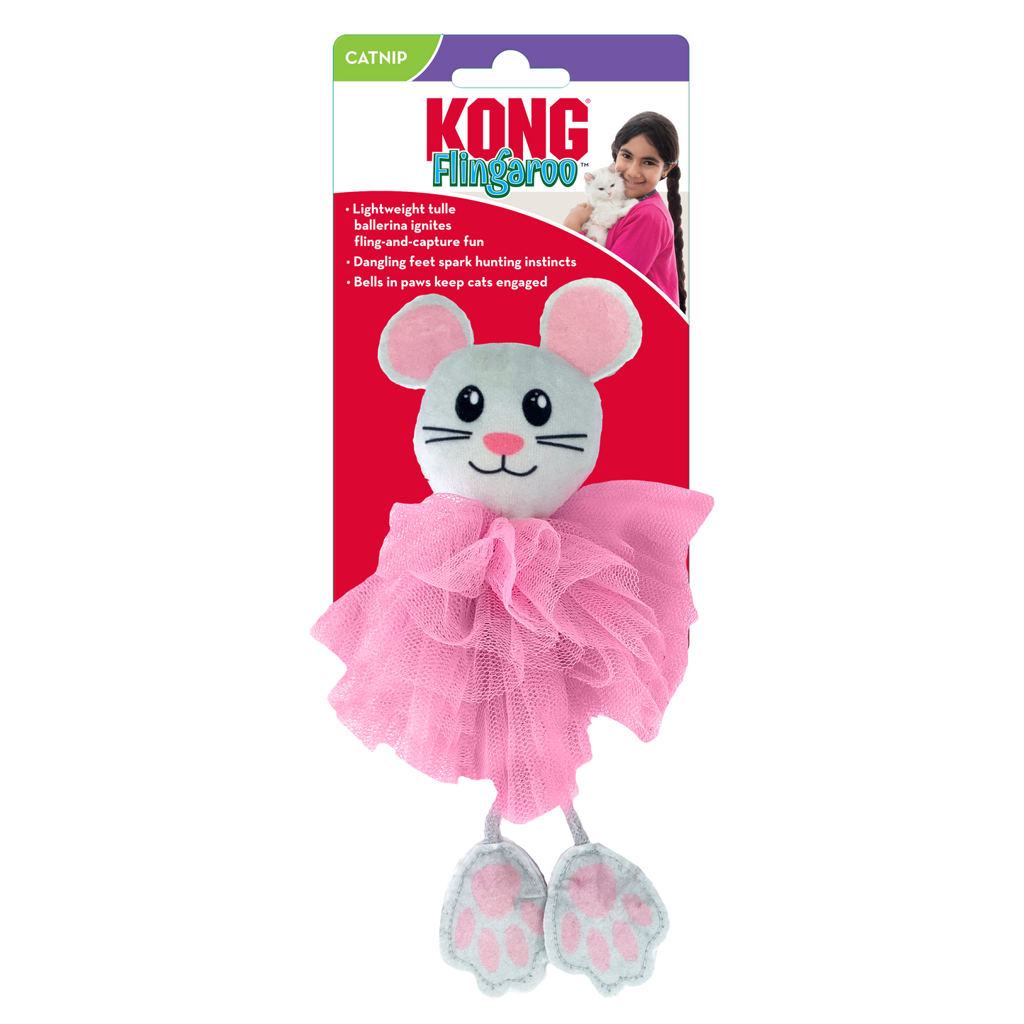 The KONG Company Flingaroo Tutu Cat Toy