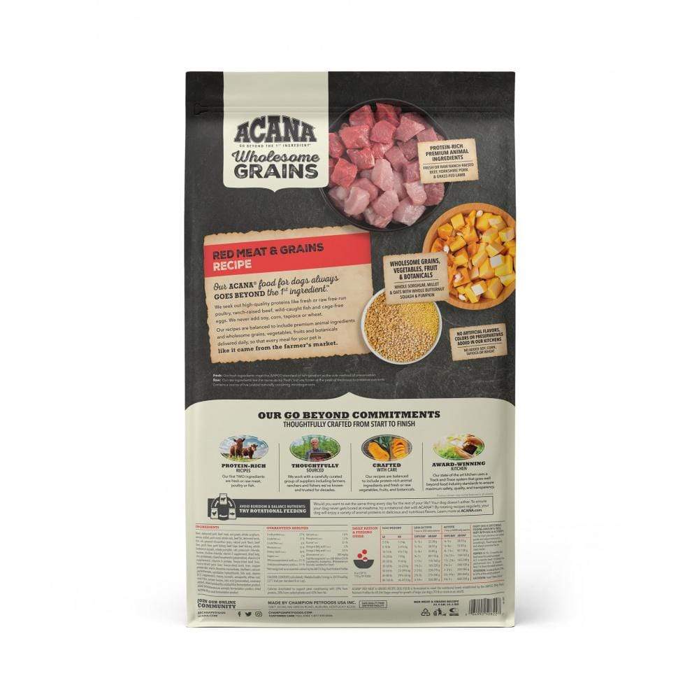 Acana Wholesome Grains Red Meat Dog Food