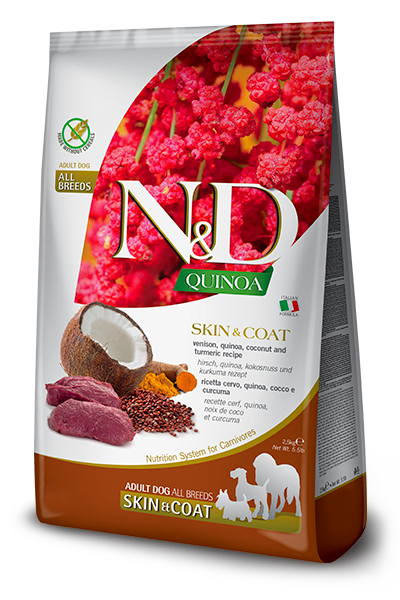 Farmina N&D Quinoa Skin & Coat Venison Dog Food