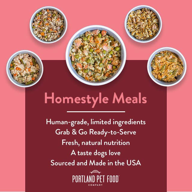 Portland Pet Food Company Wally's Salmon N' Rice Homestyle Dog Meal