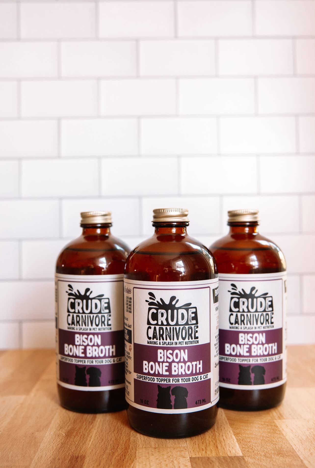 Crude Carnivore 16oz Bison Bone Broth