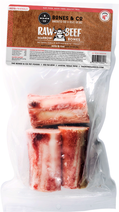 Bones N Co Raw Marrow Beef Bones 3-pack