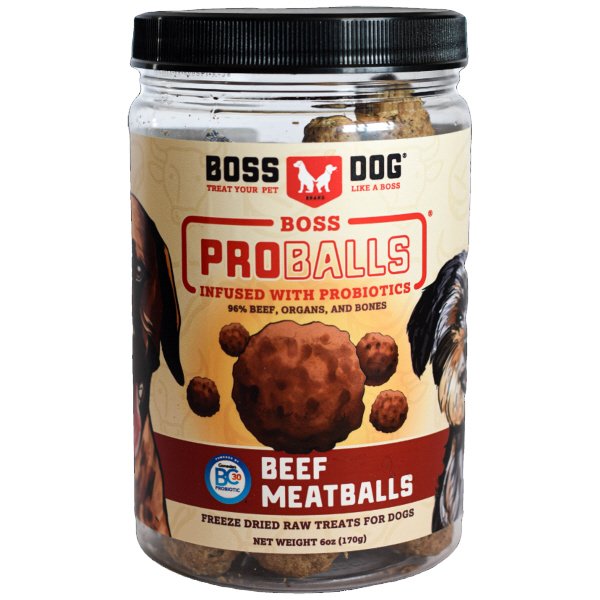 Boss Dog Beef Meatballs 6oz