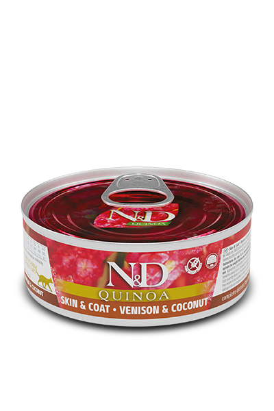 Farmina N&D Skin & Coat Venison & Coconut Canned Cat Food 2.5oz