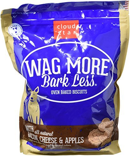 Cloud Star Wag More Bark Less Baked Bacon, Cheese, & Apple Biscuits 3-lb