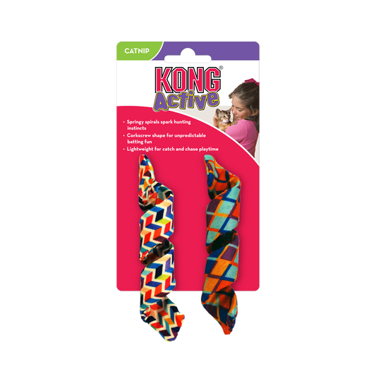 The KONG Company Cat Active Curlz 2pk