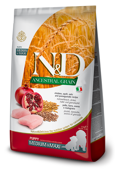 Farmina N&D Ancestral Chicken & Pomegranate Medium/Maxi Puppy Food