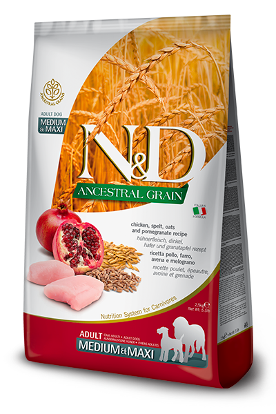 Farmina N&D Ancestral Grain Chicken Medium/Maxi Adult Dog Food