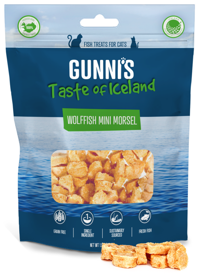 Gunni's Pet Wolf Fish Mini Morsels 1.5 oz