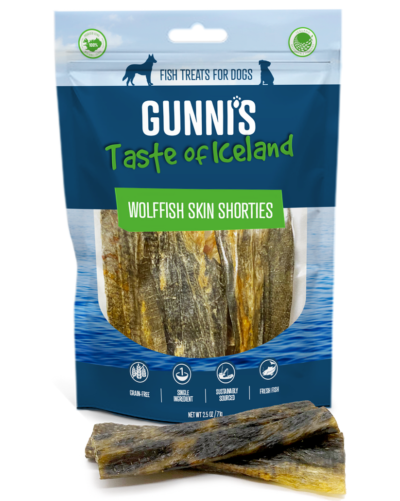 Gunni's Pet Wolf Fish Skin Shorties 2.5 oz