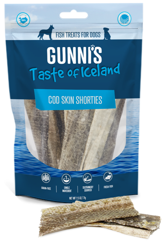 Gunni's Pet Cod Skin Shorties 2.5 oz