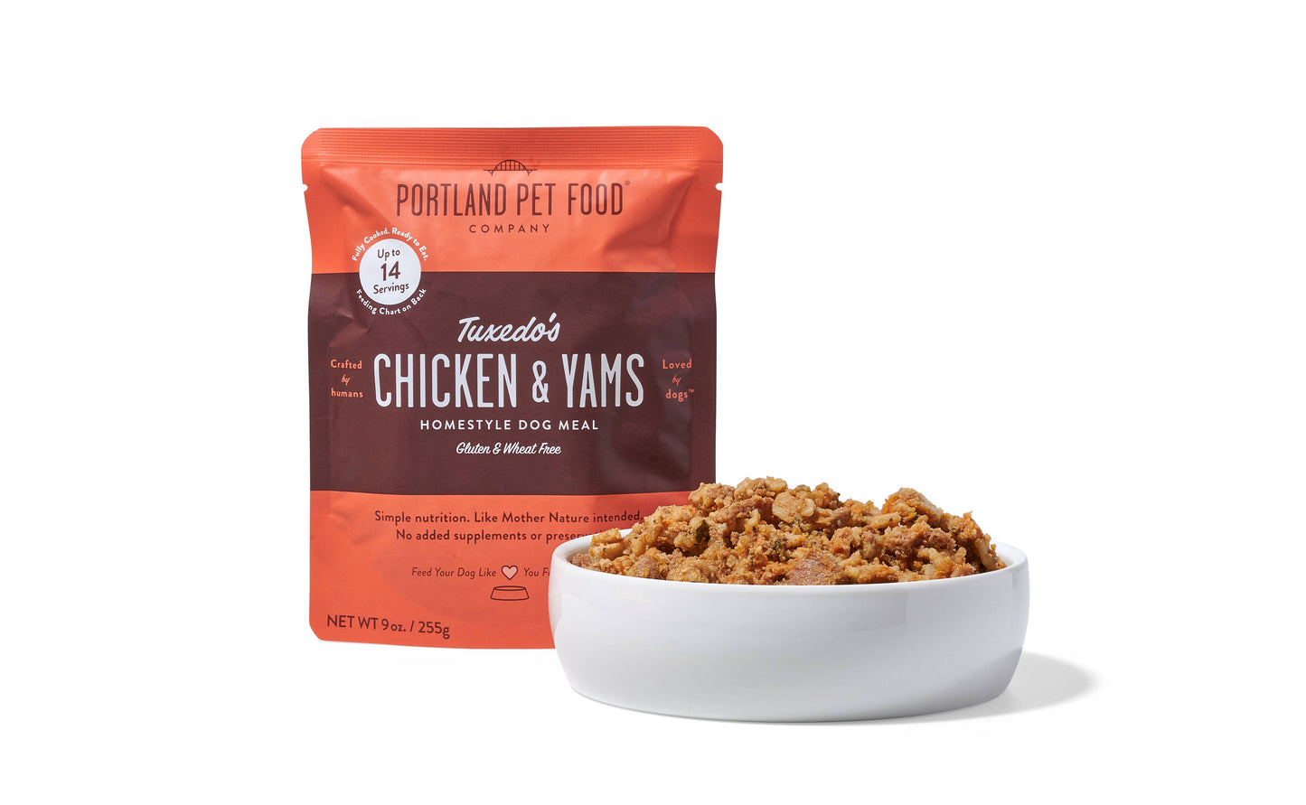 Portland Pet Food Company Tuxedo's Chicken & Yams Homestyle Dog Meal