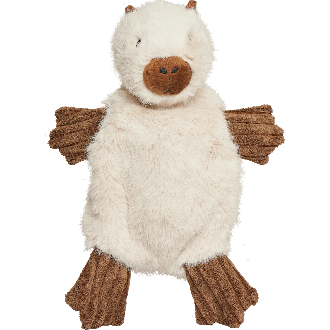 HuggleHounds X-Brace Clover Capybara Dog Toy