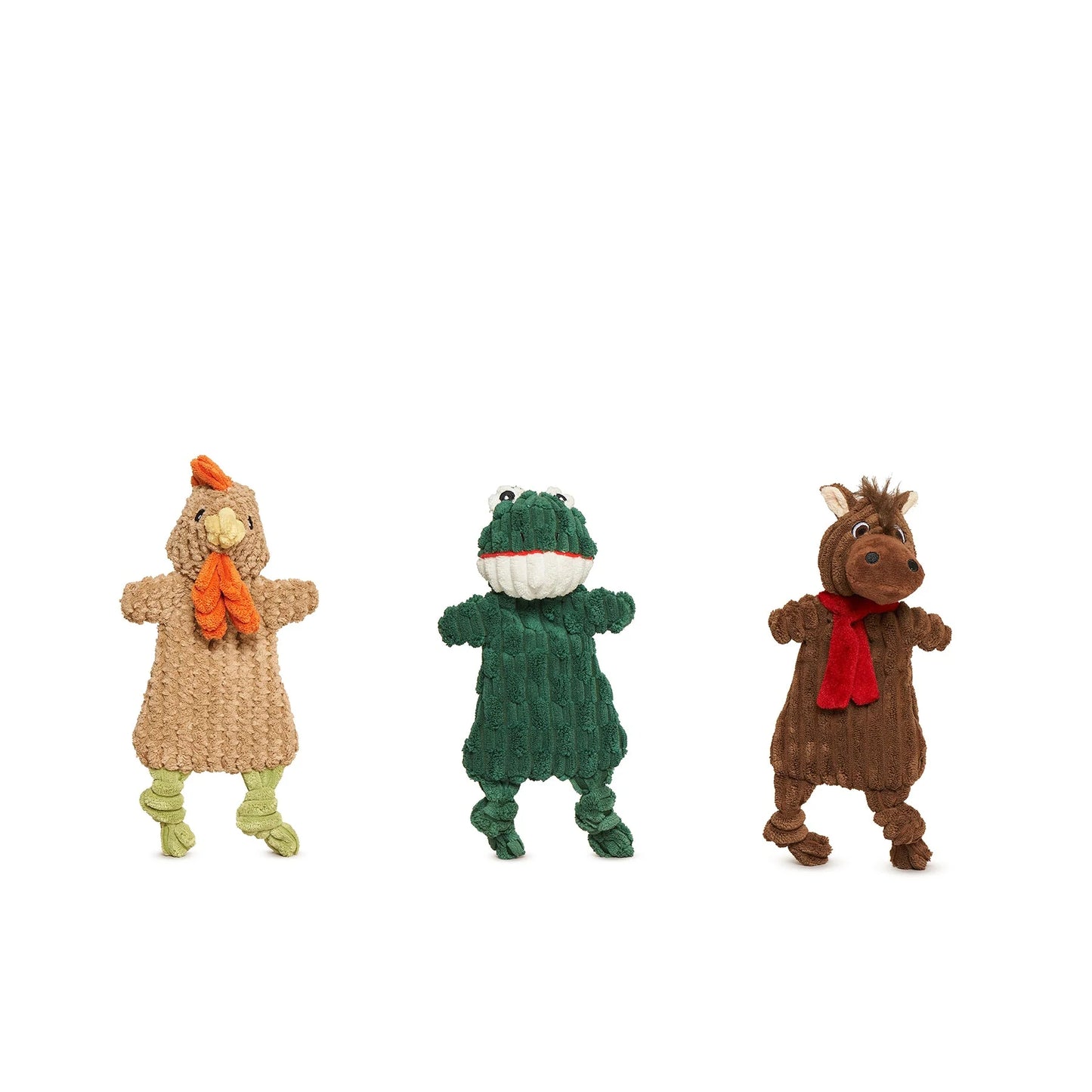 HuggleHounds Huggle Flatties Pasture Pals Small Dog Toy