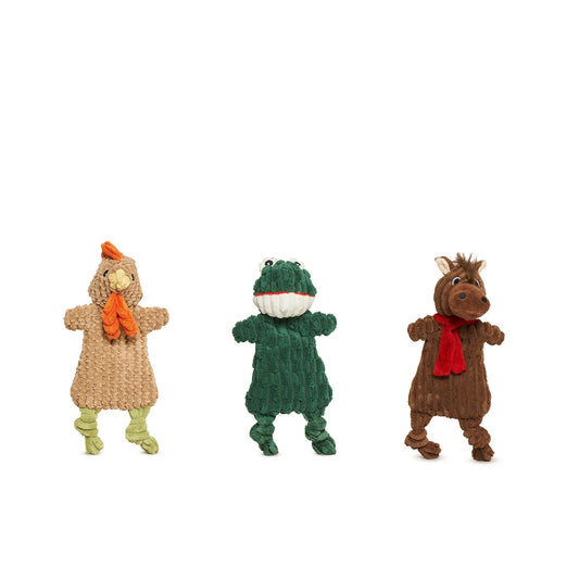 HuggleHounds Huggle Flatties Pasture Pals Small Dog Toy