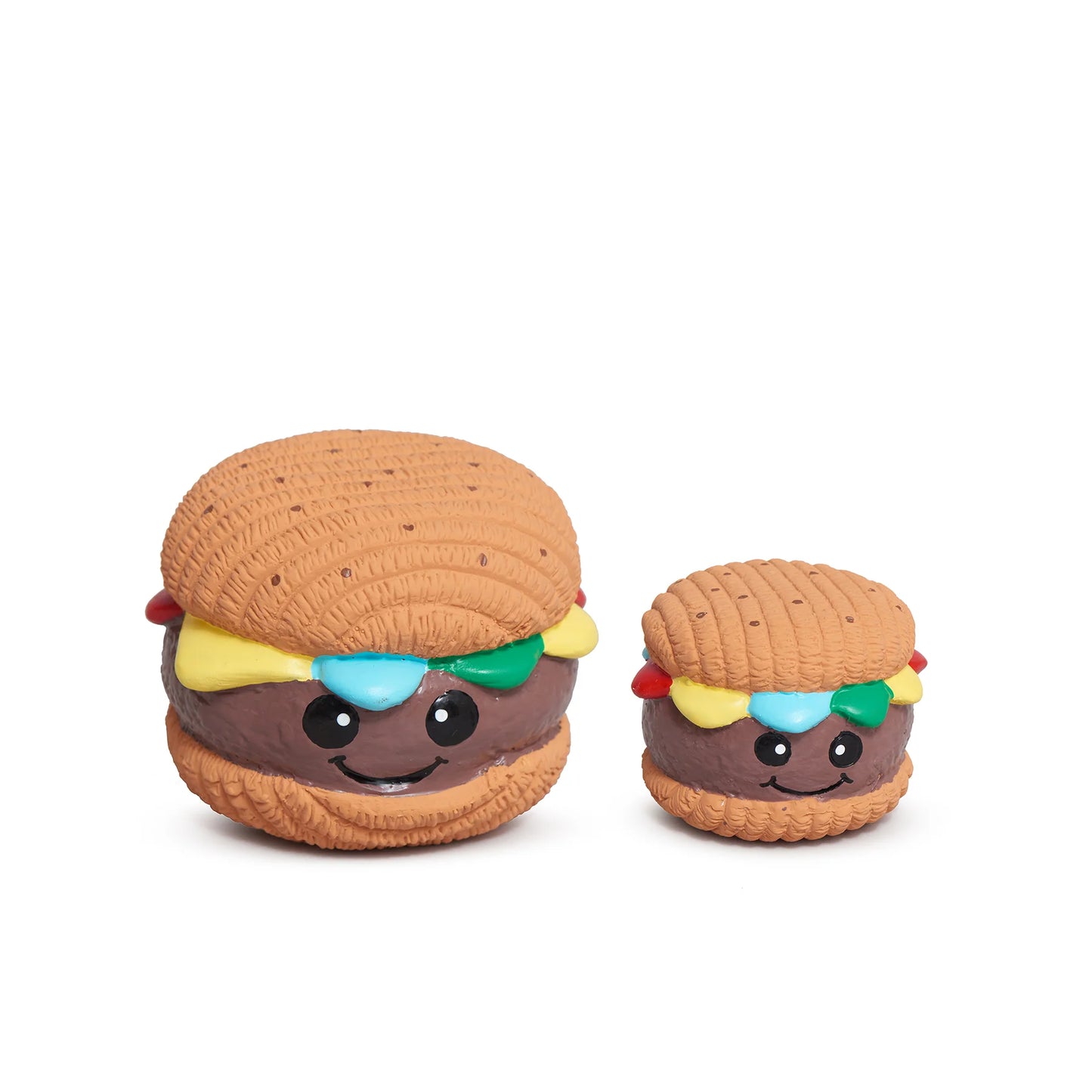 HuggleHounds Foodies Big Buns Ruff-Tex Latex Ball Dog Toy