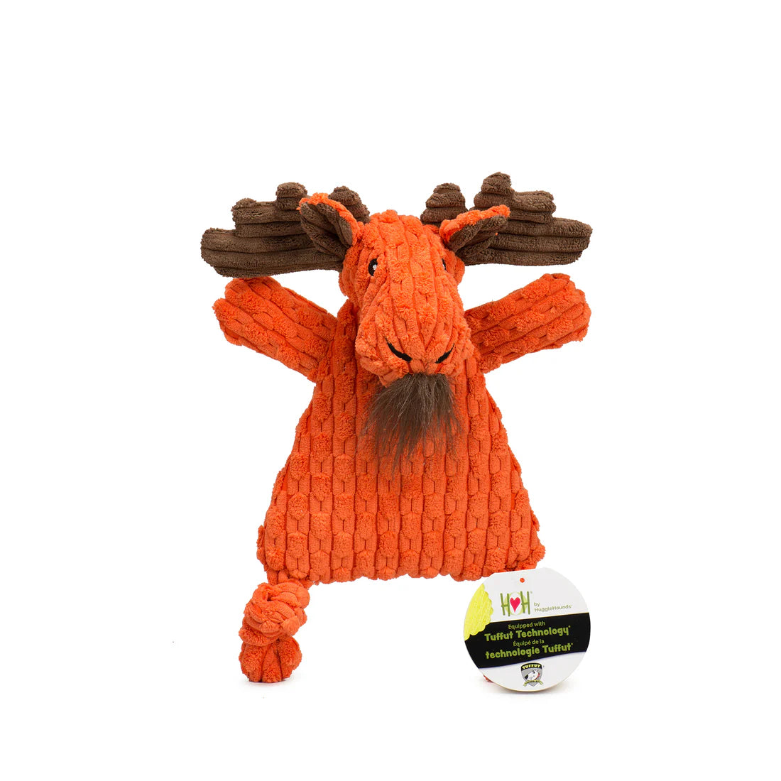 HuggleHounds HuggleFlatties Morris Moose Dog Toy