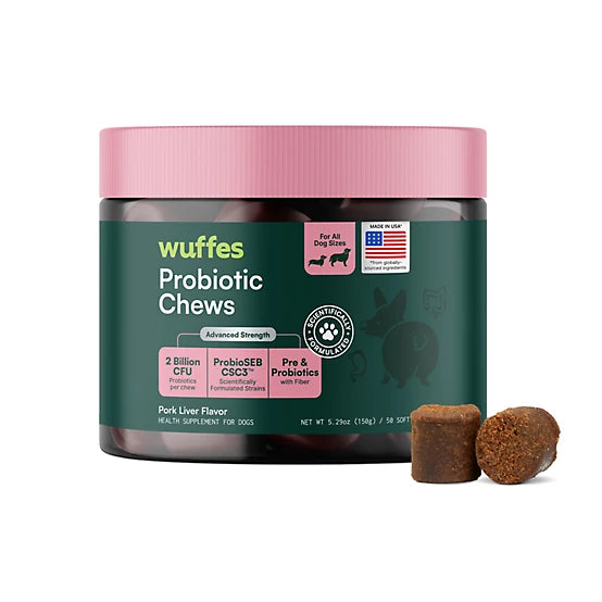 Wuffes Daily Probiotic Chews 50ct.