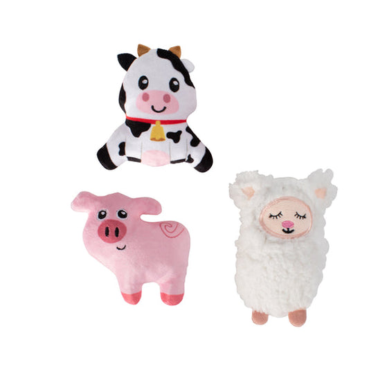 Fringe Studio Needle in the Haystack Plush Dog Toy 3 Pack