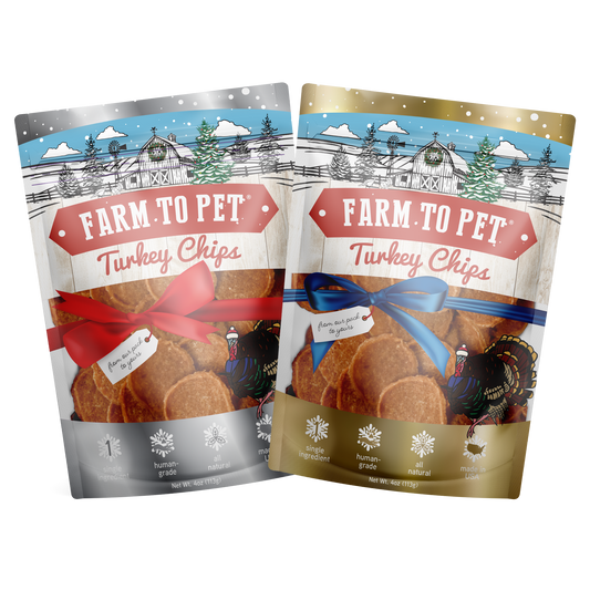 Farm to Pet Holiday Turkey Chips Dog Treats