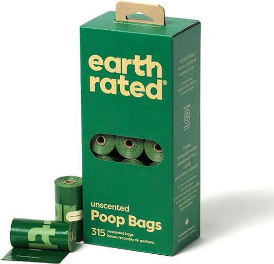 Earth Rated Unscented Poop Bag Refills 315-ct