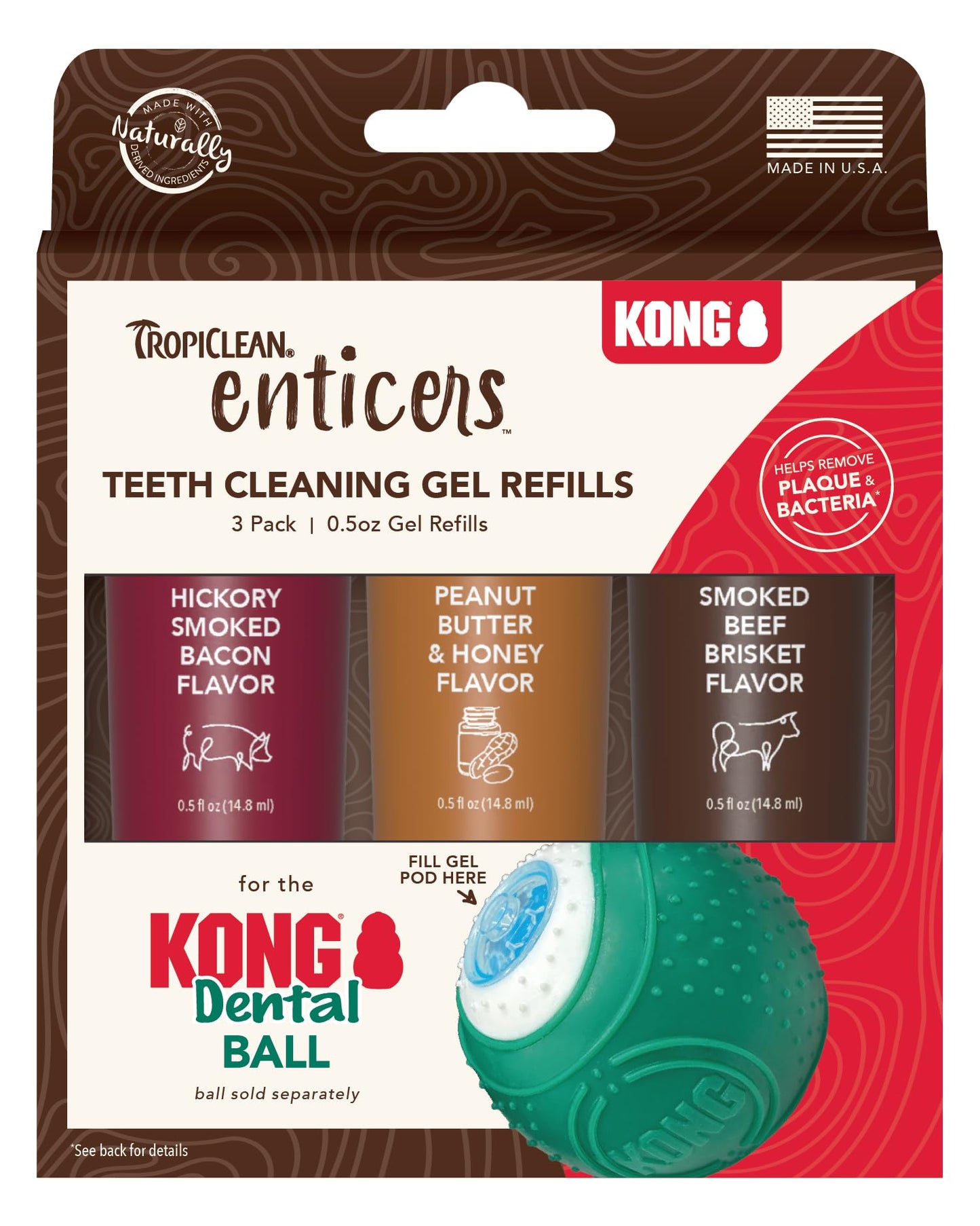 Tropiclean Enticers Teeth Cleansing Gel 3 Pack