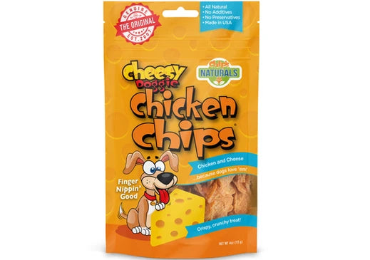 Chip's Naturals Cheesy Doggie Chicken Chips 4 oz