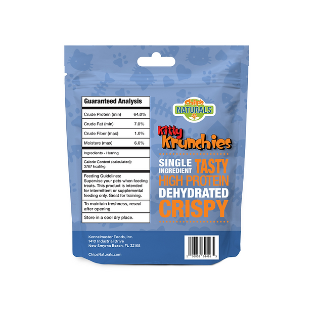 Chip'a Naturals Kennelmaster Kitty Krunchies Herring