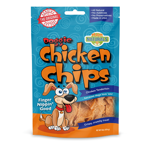 Chip's Naturals Doggie Chicken Chips 15-oz