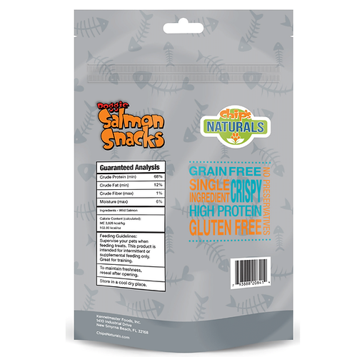 Chip's Naturals Doggie Salmon Snacks 3-oz