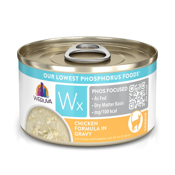 Weruva Wx Phos Chicken in Gravy Canned Cat Food 3oz