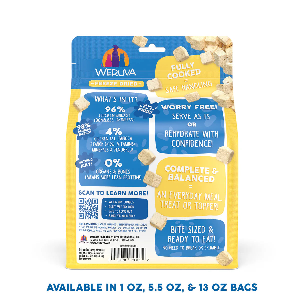 Weruva Paw Lickin Chicken Freeze Dried Dog Food
