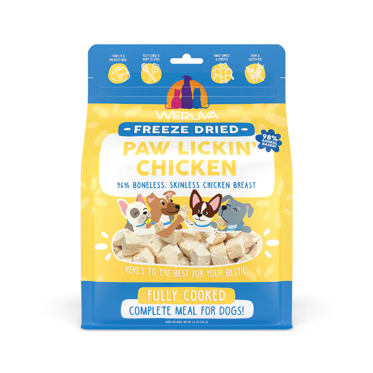 Weruva Paw Lickin Chicken Freeze Dried Dog Food