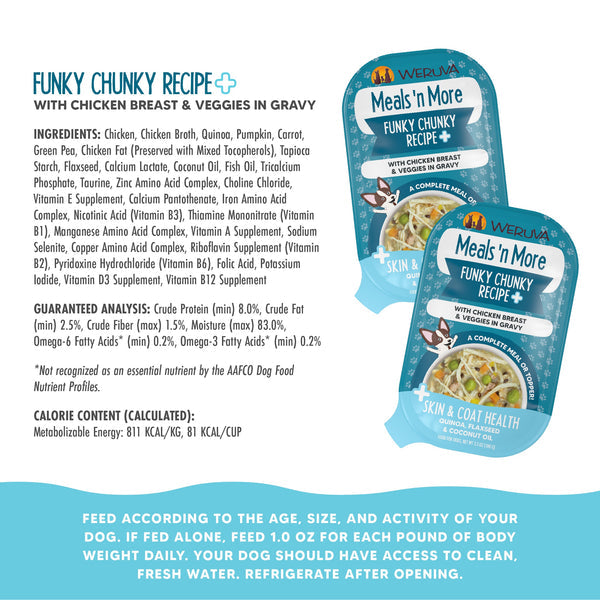 Weruva Funky Chunky Recipe Plus Dog Food 3oz