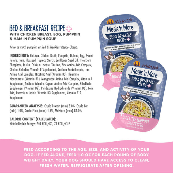 Weruva Bed & Breakfast Recipe Plus Dog Food 3oz