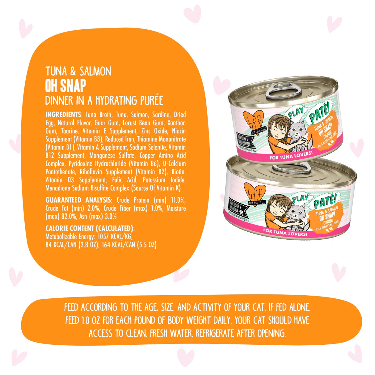 BFF Play Pate Oh Snap! Tuna & Salmon 5.5oz