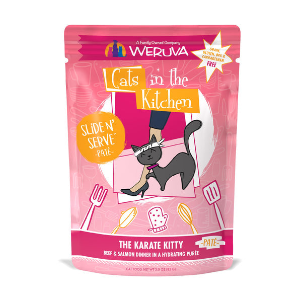 Cats in the Kitchen Slide Karate Kitty 3-oz