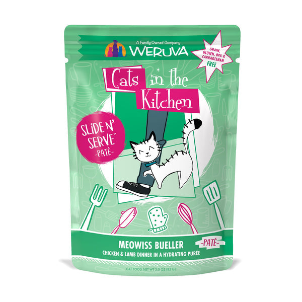 Cats in the Kitchen Slide Meowiss Bueller 3-oz