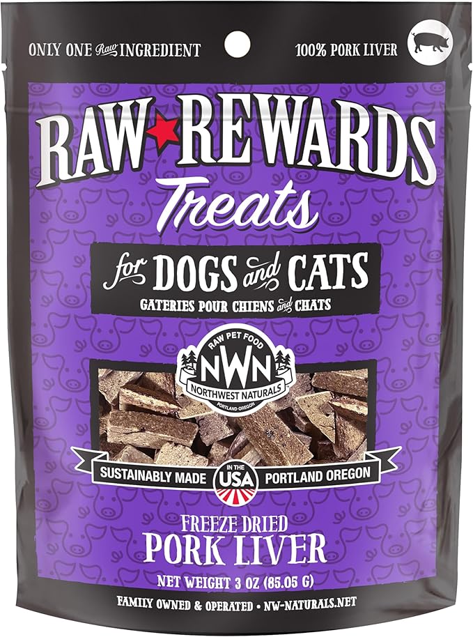 Northwest Naturals Raw Rewards Freeze Dried Pork Liver