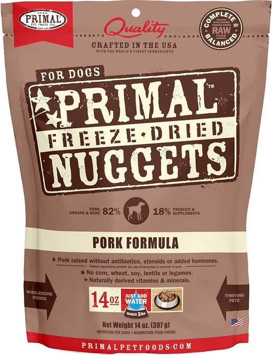 Primal Freeze Dried Raw Dog Food Pork Recipe 14oz