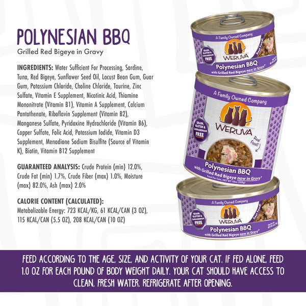 Weruva Polynesian BBQ Canned Cat Food 5.5-oz