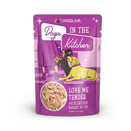 Dogs in the Kitchen Love Me Tender Pouch Dog Food 2.8-oz