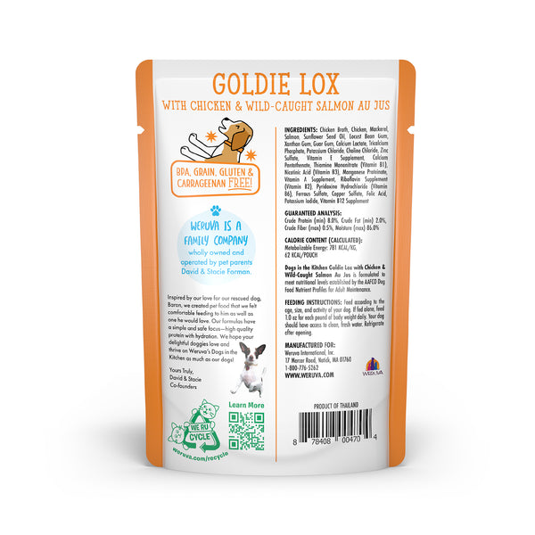 Dogs in the Kitchen Goldie Lox Pouch Dog Food 2.8-oz