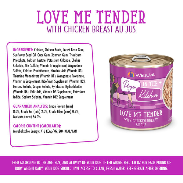 Dogs in the Kitchen Love Me Tender Canned Dog Food 10-oz