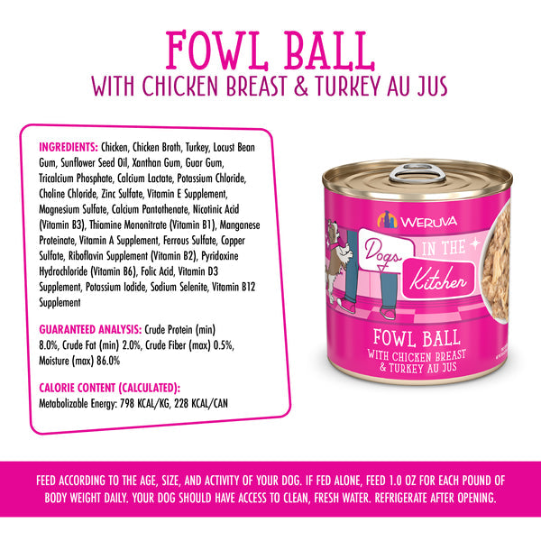 Dogs in the Kitchen Fowl Ball 10oz