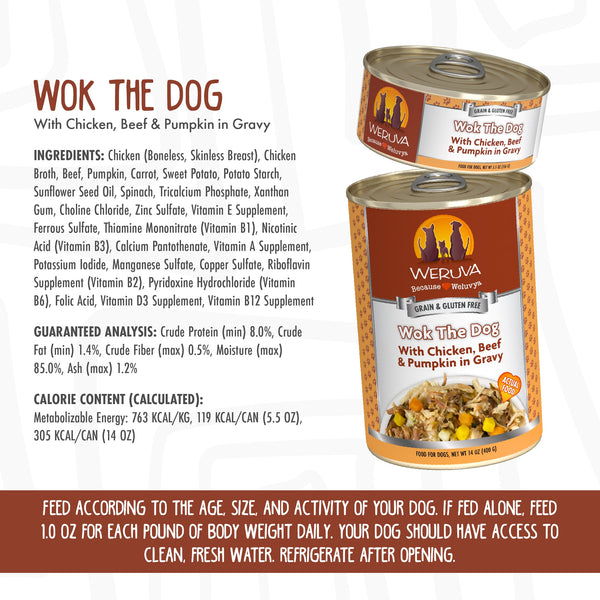 Weruva Wok the Dog Canned Dog Food 14-oz