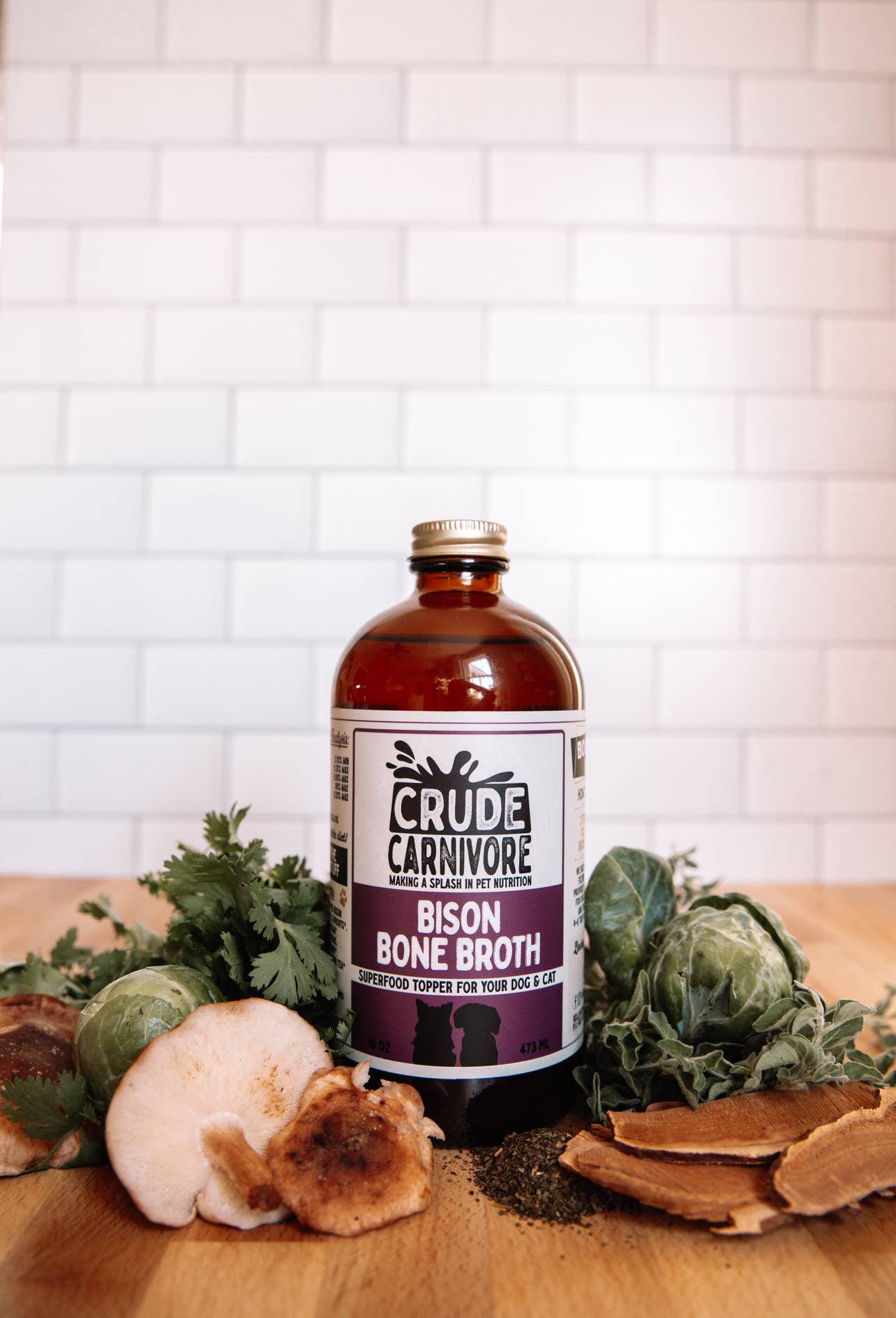 Crude Carnivore 16oz Bison Bone Broth