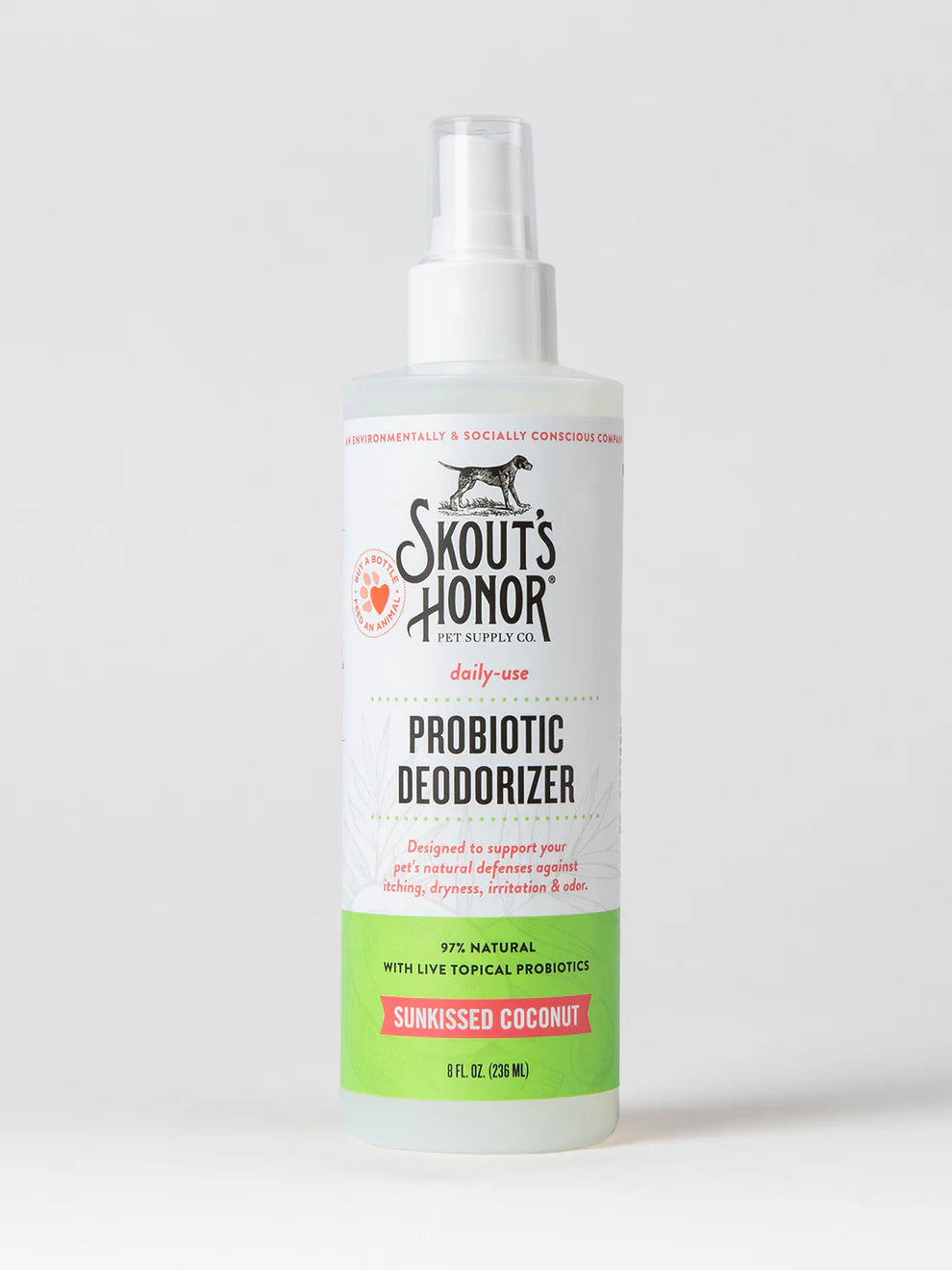 Skout's Honor Sunkissed Coconut Daily Use Probiotic Deodorizer 8oz