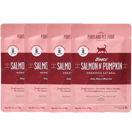 Portland Pet Food Company Boots' Salmon N' Pumpkin Homestyle Cat Meal