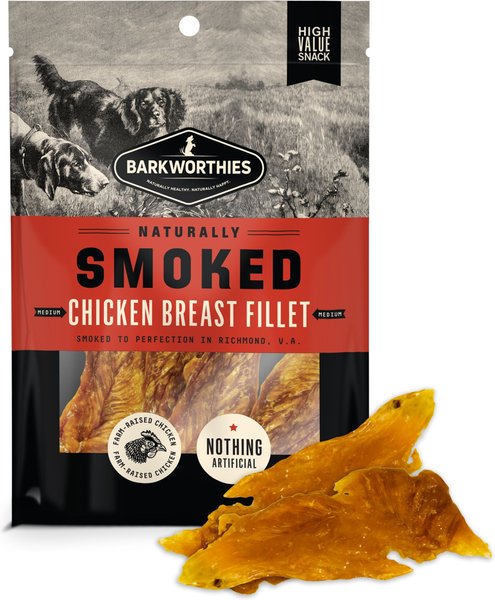 Barkworthies Naturally Smoked Chicken Fillets 4oz